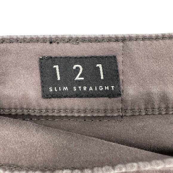 Lucky Brand 121 Mens Jeans 38x30 Brown Denim Stretch Slim Fit Straight Leg - Picture 3 of 10